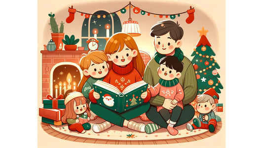 크리스마스 즐기는 가족, 행복한 분위기
