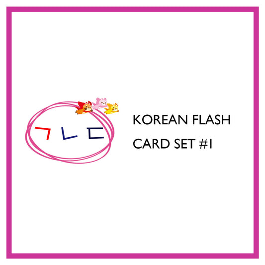 [KOREAN - PAINTING / FLAG / DINOSAUR / ANIMAL & PLANT ] Flash Card Set