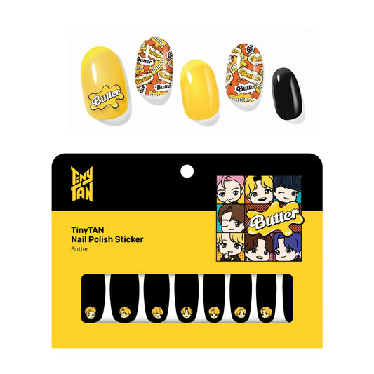 Coming Soon Korea GROUP NEW-BTS TinyTan Butter Edition Nail Sticker